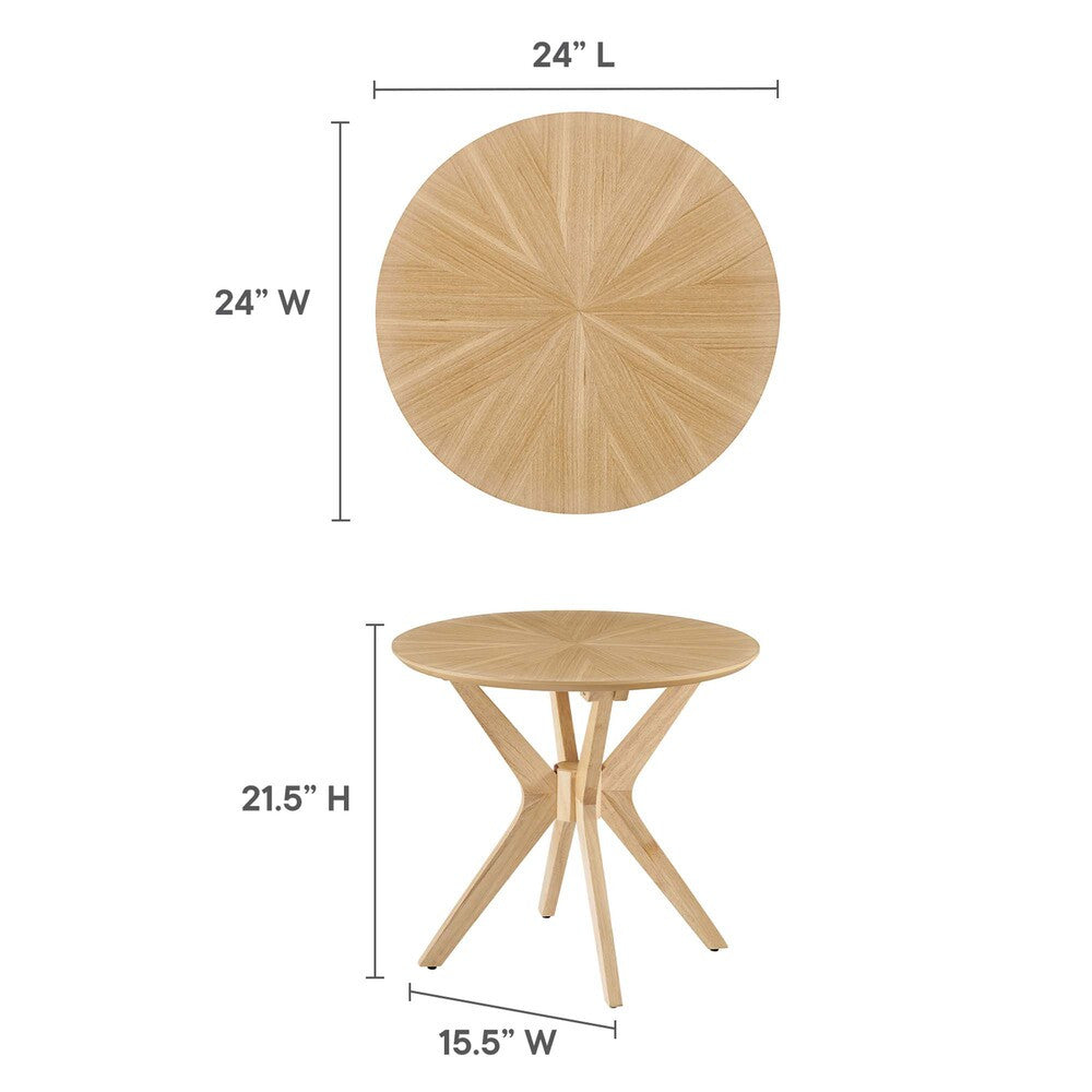 EEI-6558 Crossroads 24" Round Wood Side Table by Modway