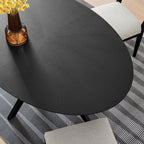 EEI-3848 Crossroads 63" Oval Wood Dining Table by Modway
