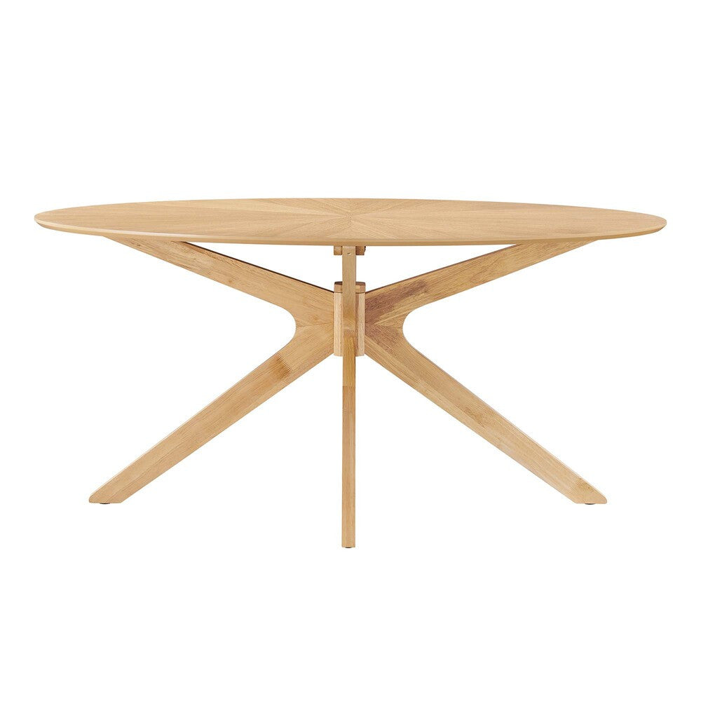 EEI-3848 Crossroads 63" Oval Wood Dining Table by Modway
