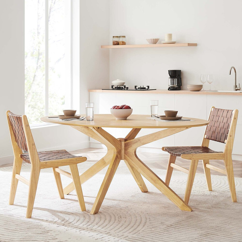 EEI-3848 Crossroads 63" Oval Wood Dining Table by Modway