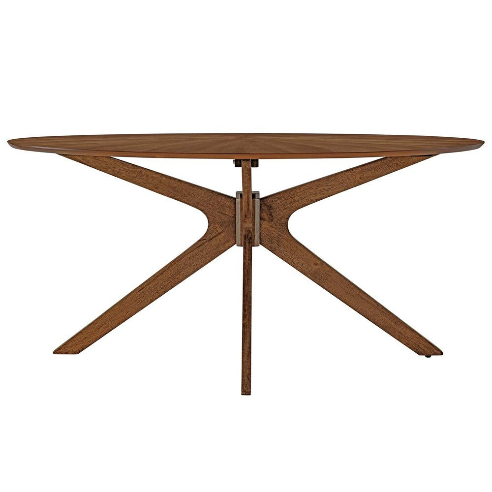 EEI-3848 Crossroads 63" Oval Wood Dining Table by Modway