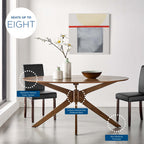 EEI-3848 Crossroads 63" Oval Wood Dining Table by Modway