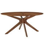 EEI-3848 Crossroads 63" Oval Wood Dining Table by Modway