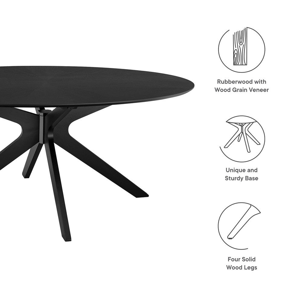 EEI-3849 Crossroads 71" Oval Wood Dining Table by Modway