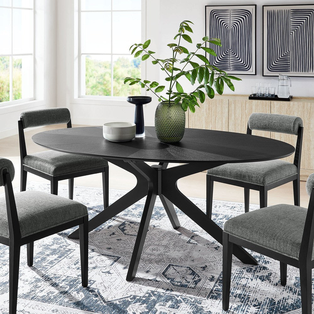 EEI-3849 Crossroads 71" Oval Wood Dining Table by Modway