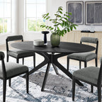 EEI-3849 Crossroads 71" Oval Wood Dining Table by Modway