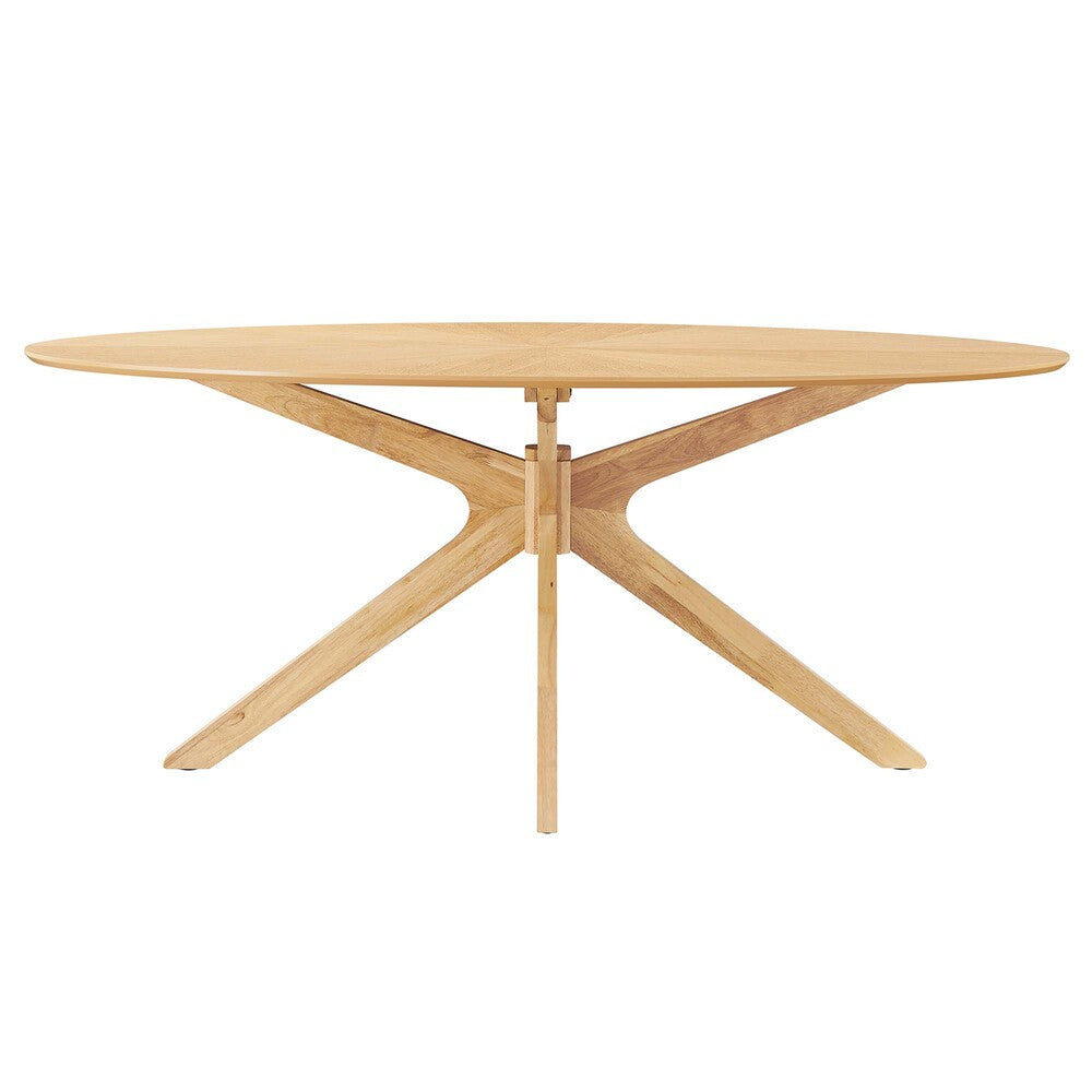 EEI-3849 Crossroads 71" Oval Wood Dining Table by Modway