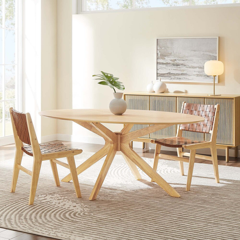 EEI-3849 Crossroads 71" Oval Wood Dining Table by Modway