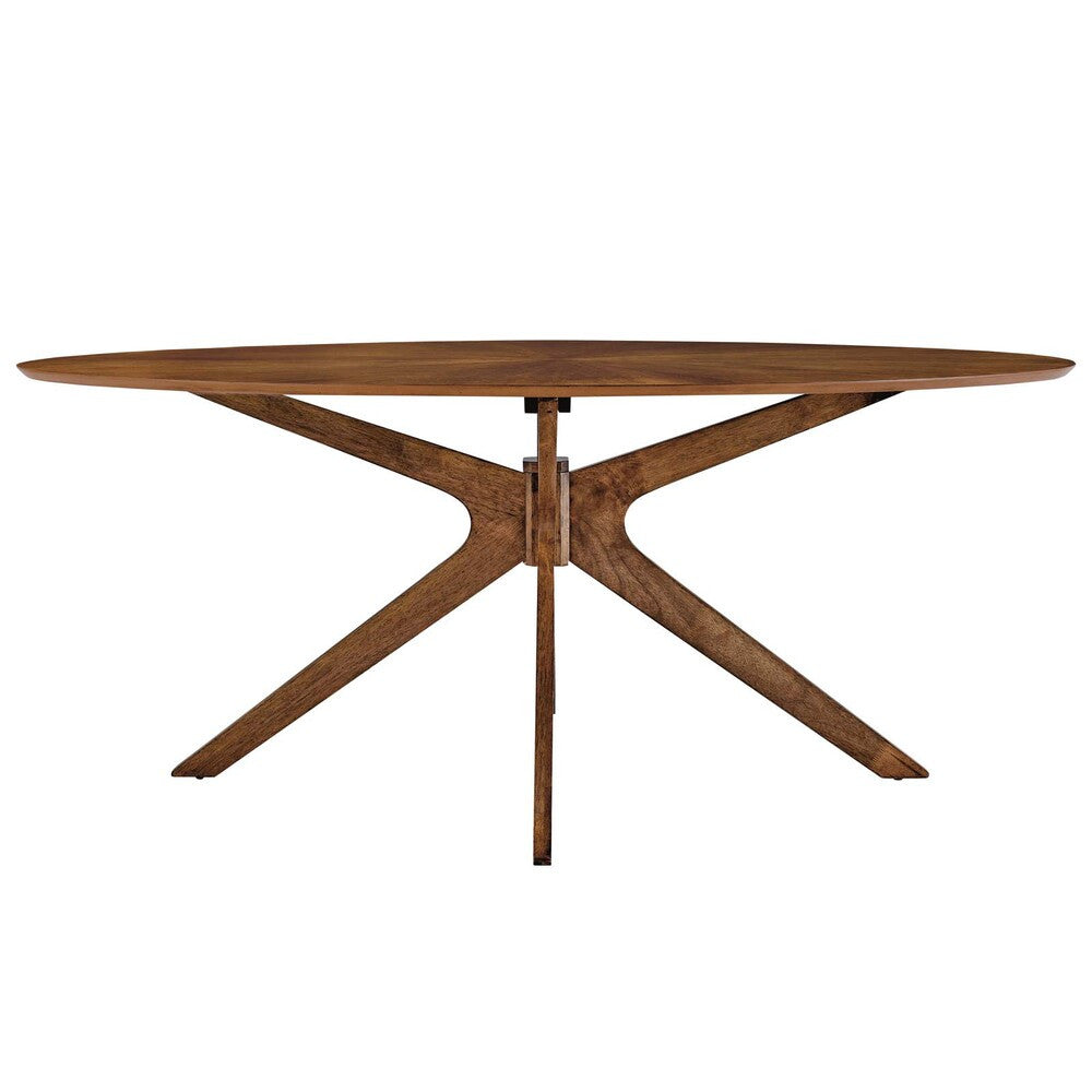 EEI-3849 Crossroads 71" Oval Wood Dining Table by Modway