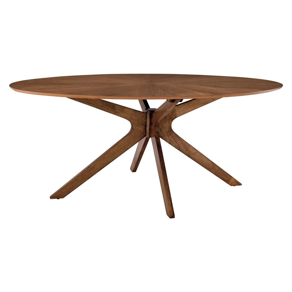 EEI-3849 Crossroads 71" Oval Wood Dining Table by Modway