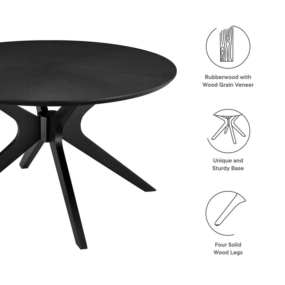 EEI-6557 Crossroads Round Wood Coffee Table by Modway