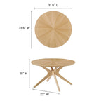 EEI-6557 Crossroads Round Wood Coffee Table by Modway