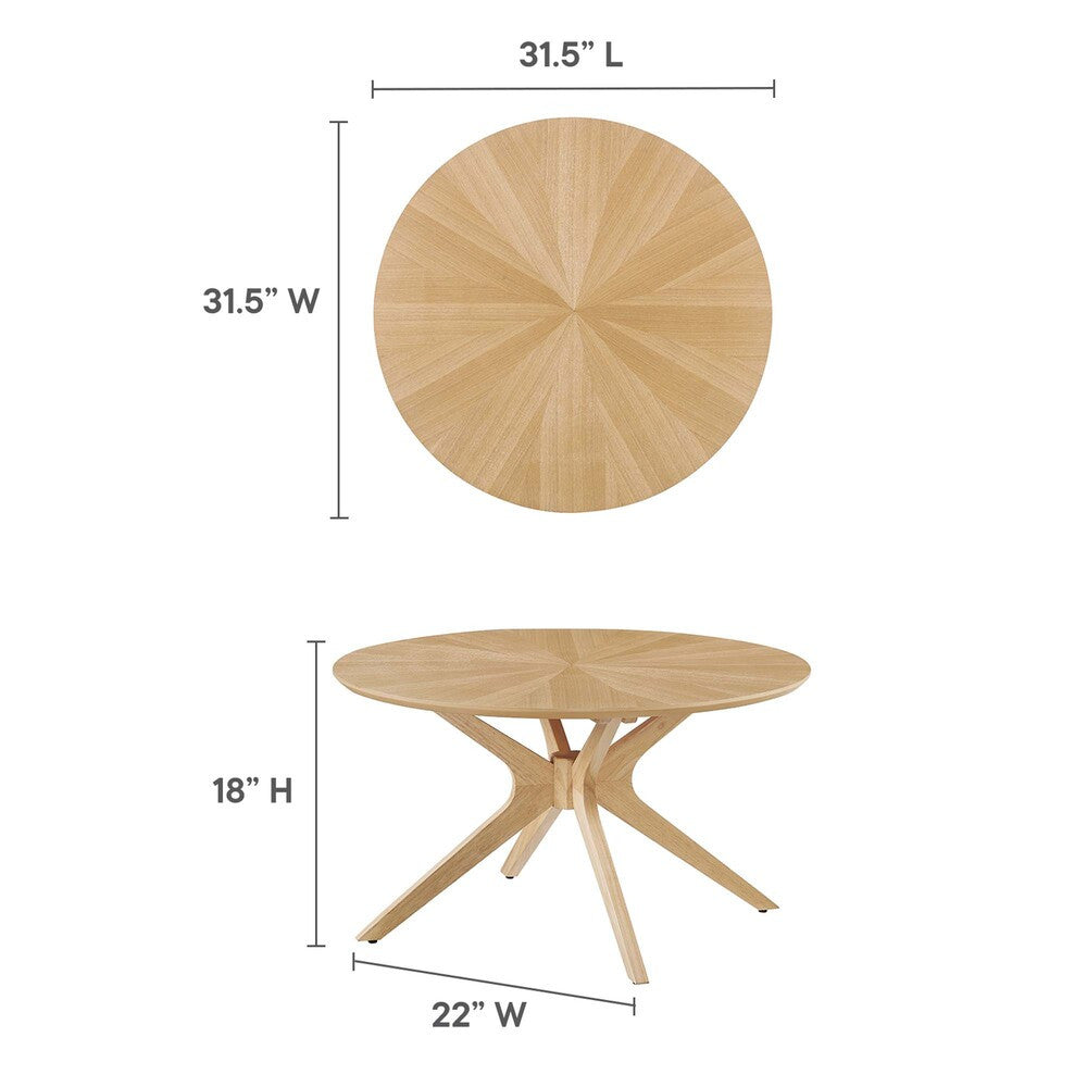 EEI-6557 Crossroads Round Wood Coffee Table by Modway