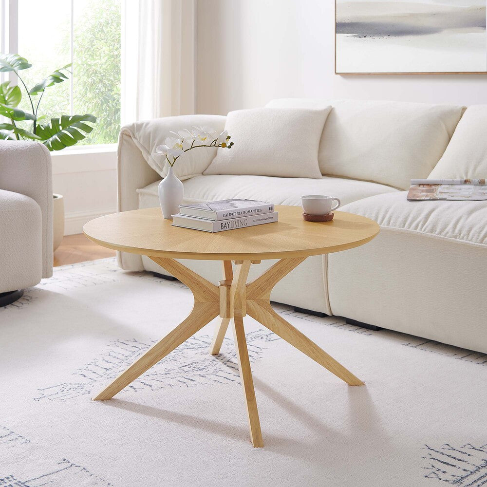 EEI-6557 Crossroads Round Wood Coffee Table by Modway