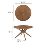 EEI-6557 Crossroads Round Wood Coffee Table by Modway