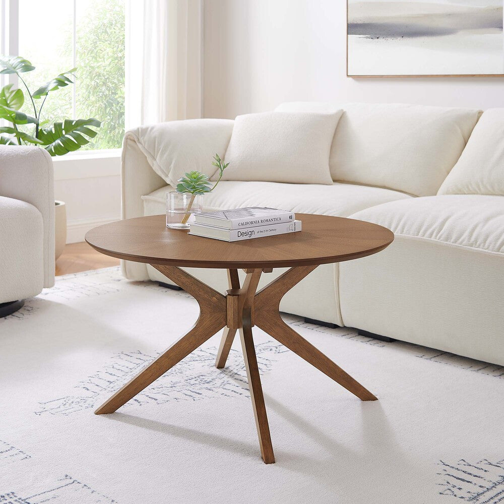 EEI-6557 Crossroads Round Wood Coffee Table by Modway