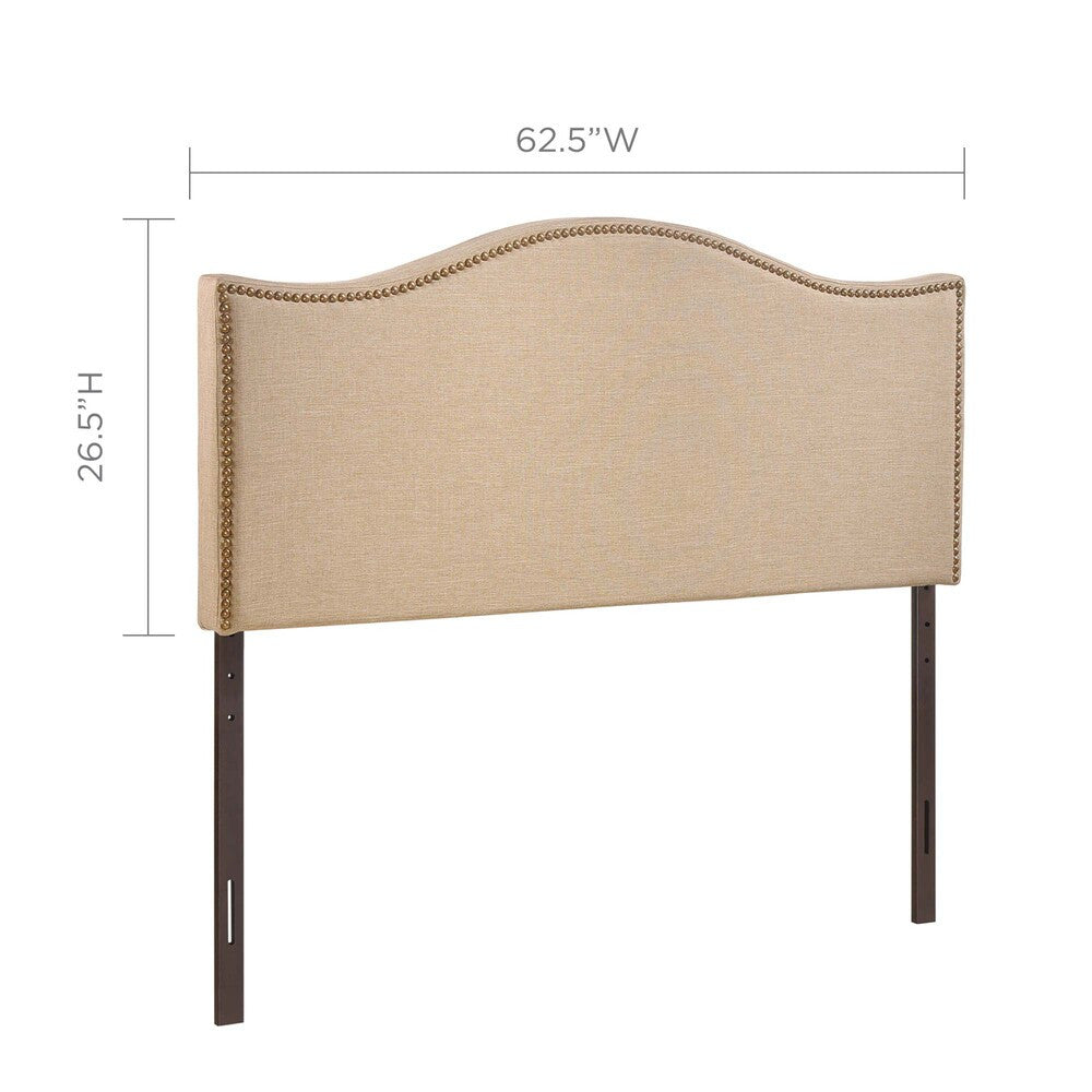 MOD-5206 Curl Nailhead Upholstered Queen Headboard by Modway