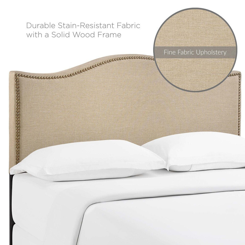 MOD-5206 Curl Nailhead Upholstered Queen Headboard by Modway