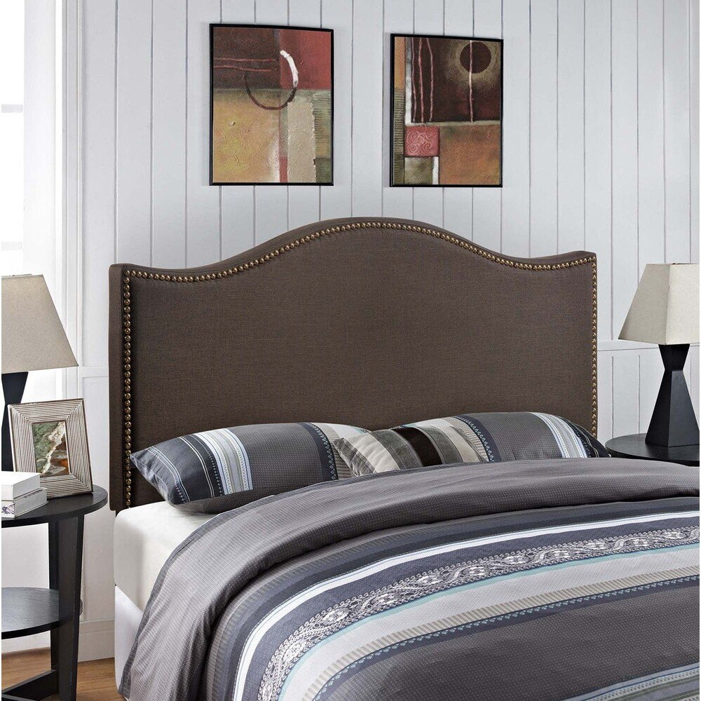 MOD-5206 Curl Nailhead Upholstered Queen Headboard by Modway