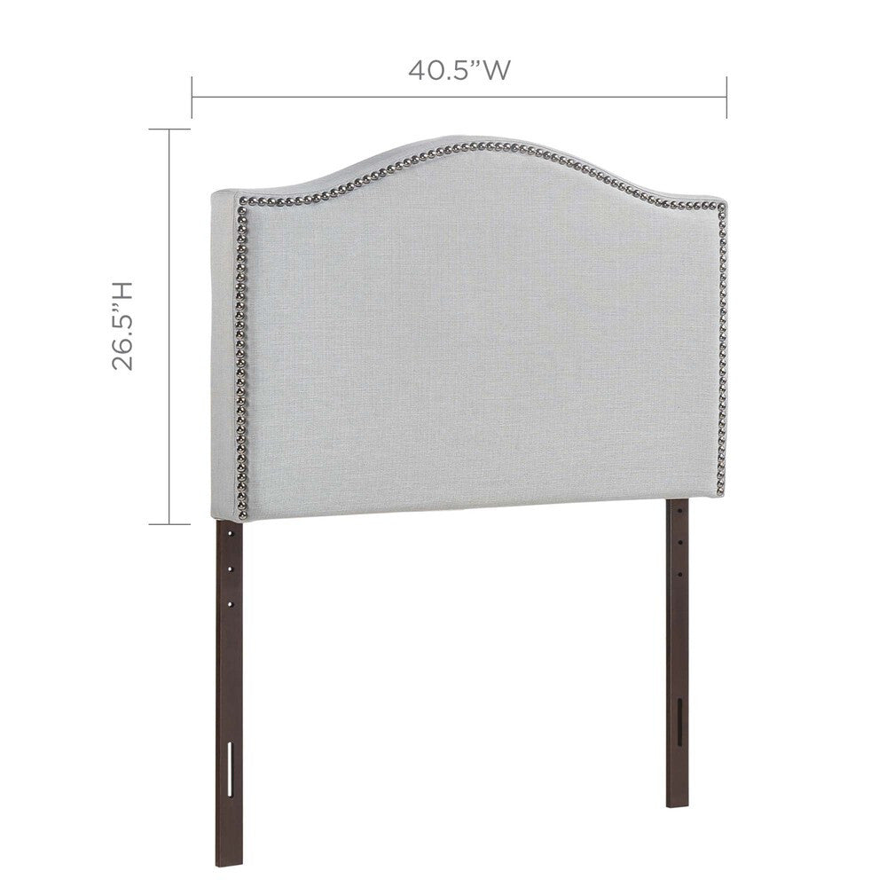 MOD-5209 Curl Nailhead Upholstered Twin Headboard by Modway
