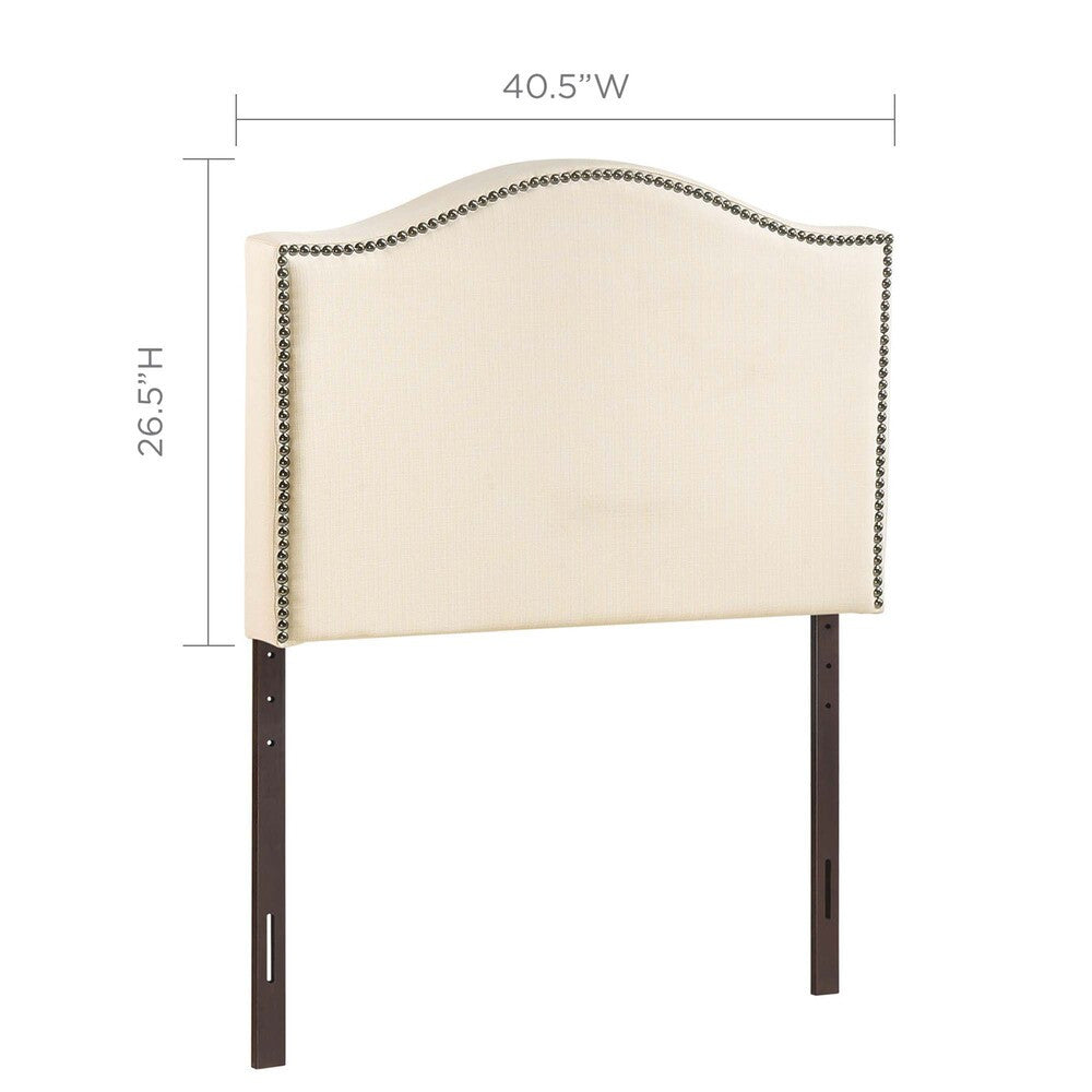 MOD-5209 Curl Nailhead Upholstered Twin Headboard by Modway
