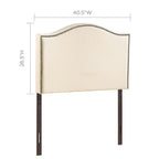 MOD-5209 Curl Nailhead Upholstered Twin Headboard by Modway