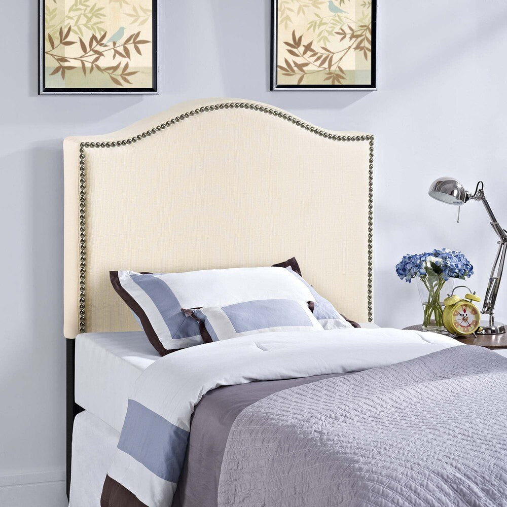 MOD-5209 Curl Nailhead Upholstered Twin Headboard by Modway