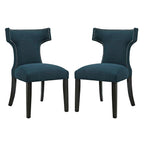 Modway Curve Fabric Dining Side Chair Set of 2 by Modway-EEI-2741