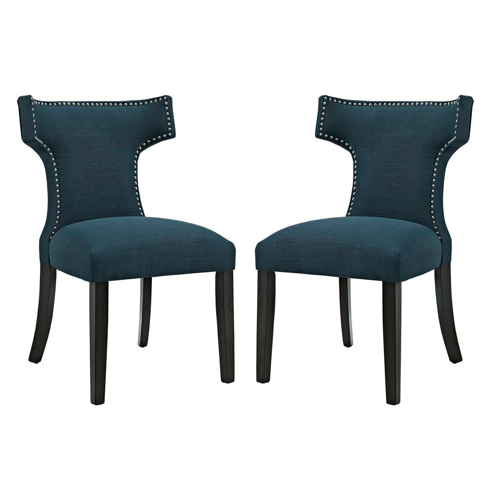Modway Curve Fabric Dining Side Chair Set of 2 by Modway-EEI-2741
