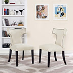 Modway Curve Fabric Dining Side Chair Set of 2 by Modway-EEI-2741