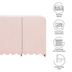 Modway Dahlia Fluted and Scalloped Sideboard Storage Cabinet by Modway-EEI-7241