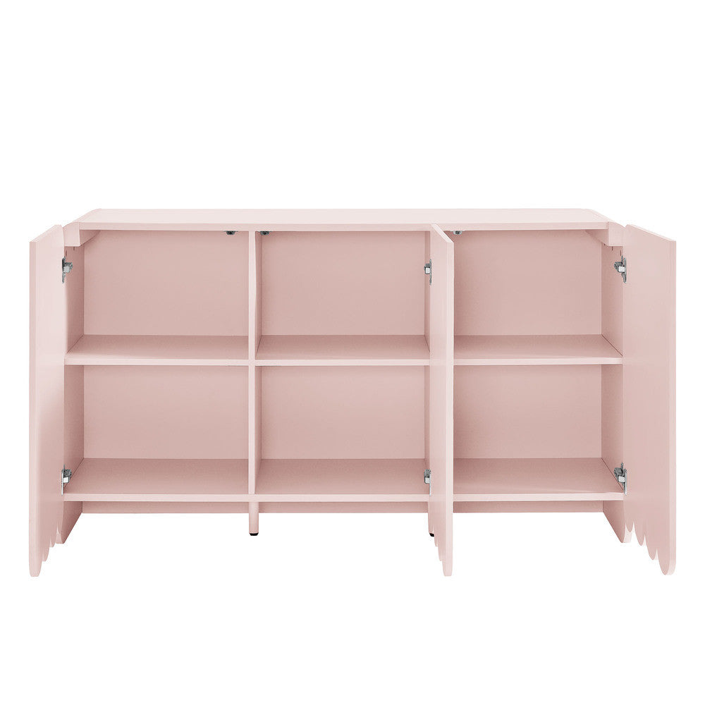 Modway Dahlia Fluted and Scalloped Sideboard Storage Cabinet by Modway-EEI-7241