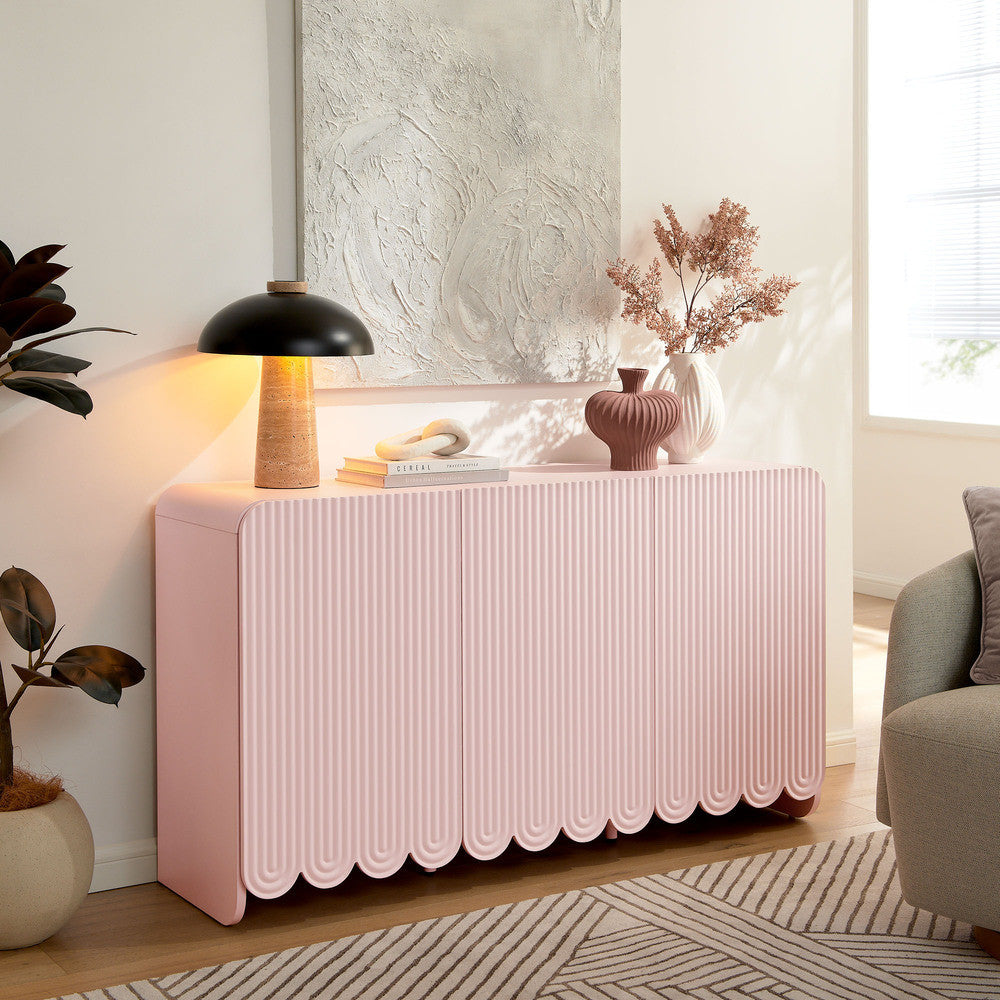 Modway Dahlia Fluted and Scalloped Sideboard Storage Cabinet by Modway-EEI-7241