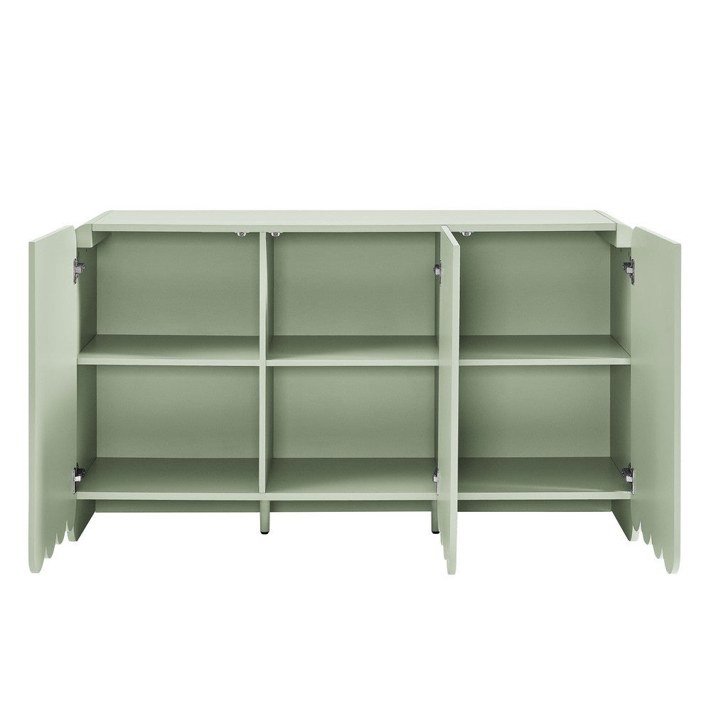 Modway Dahlia Fluted and Scalloped Sideboard Storage Cabinet by Modway-EEI-7241