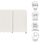 Modway Dahlia Fluted and Scalloped Sideboard Storage Cabinet by Modway-EEI-7241