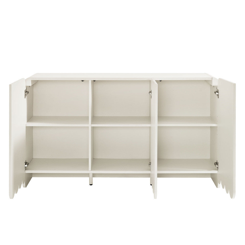 Modway Dahlia Fluted and Scalloped Sideboard Storage Cabinet by Modway-EEI-7241