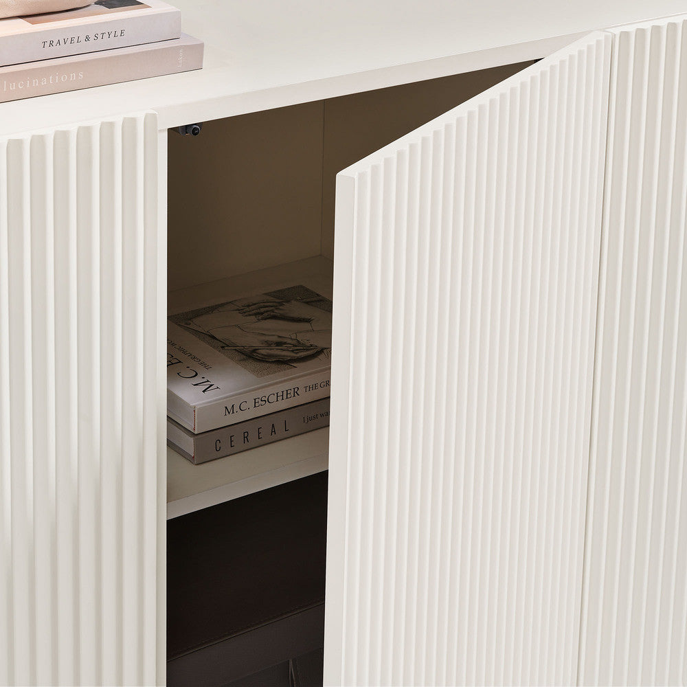 Modway Dahlia Fluted and Scalloped Sideboard Storage Cabinet by Modway-EEI-7241