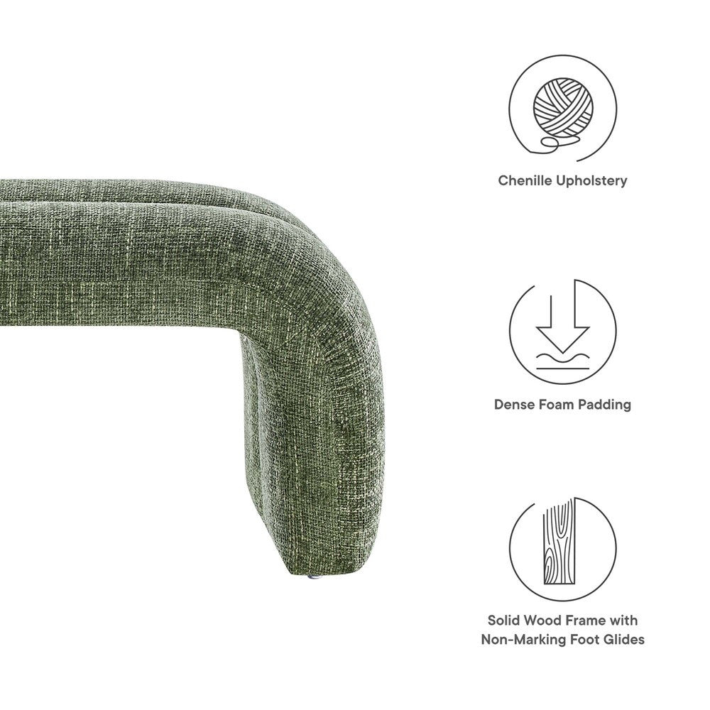EEI-6769 Dax 50.5" Chenille Upholstered Accent Bench by Modway