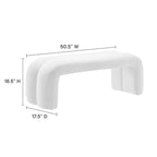 EEI-6769 Dax 50.5" Chenille Upholstered Accent Bench by Modway