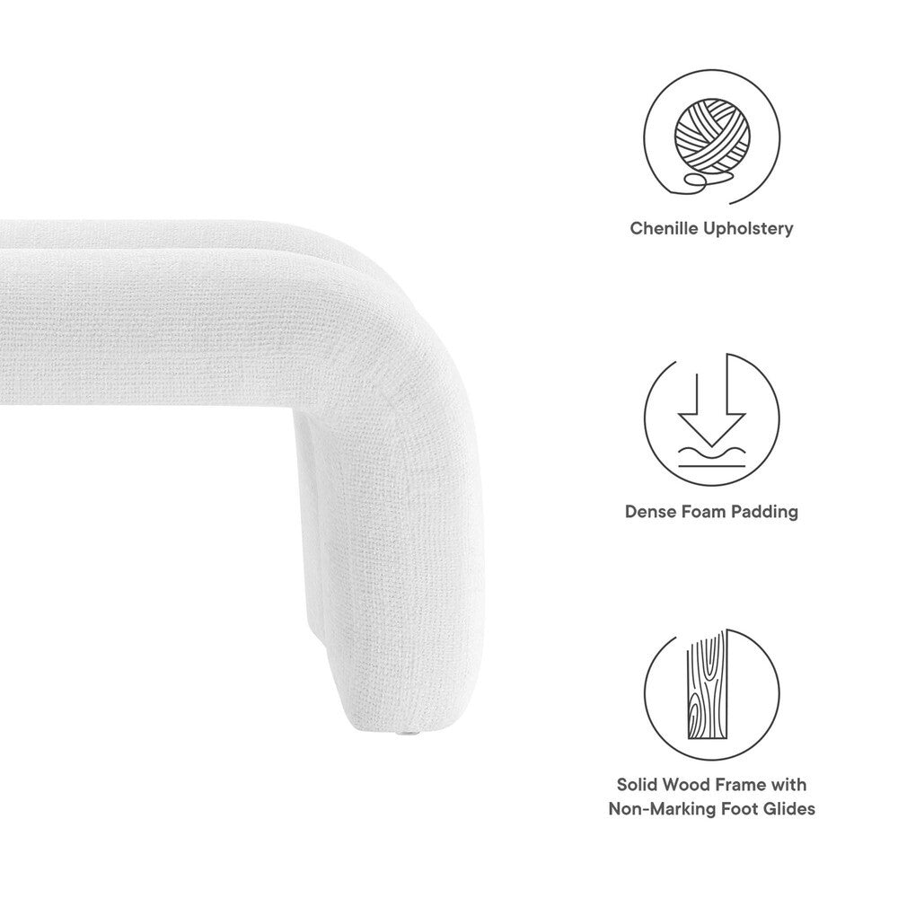 EEI-6769 Dax 50.5" Chenille Upholstered Accent Bench by Modway