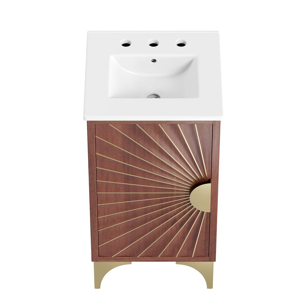 EEI-6286-WHI-WAL Daylight 18" Bathroom Vanity by Modway