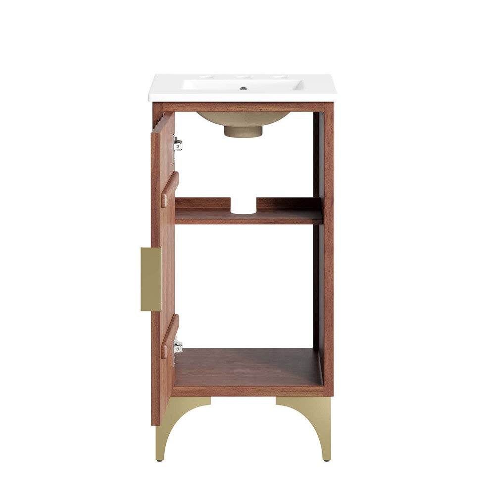 EEI-6286-WHI-WAL Daylight 18" Bathroom Vanity by Modway