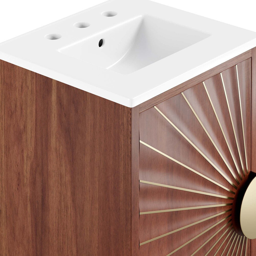EEI-6286-WHI-WAL Daylight 18" Bathroom Vanity by Modway