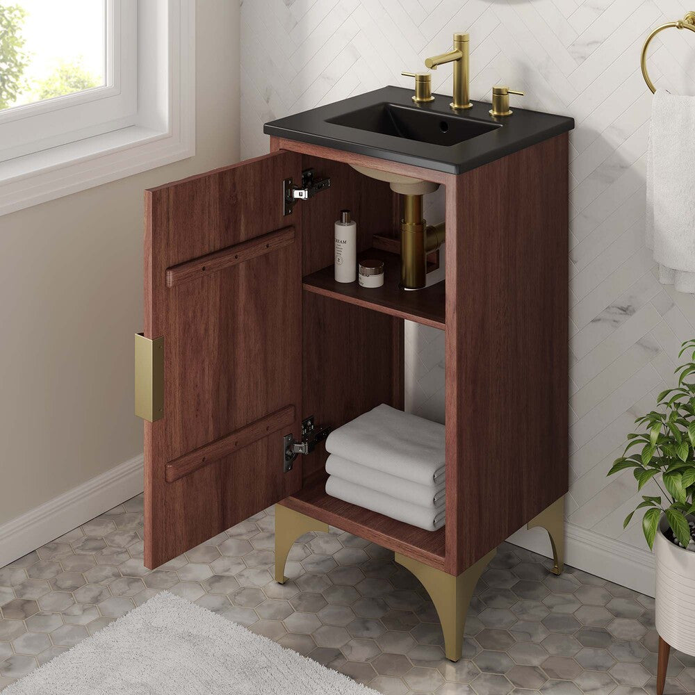 EEI-6288-BLK-WAL Daylight 18" Bathroom Vanity by Modway