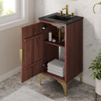 EEI-6288-BLK-WAL Daylight 18" Bathroom Vanity by Modway