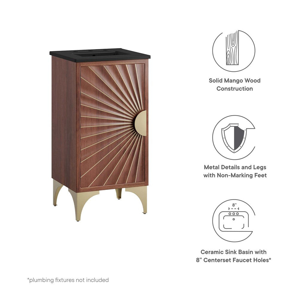 EEI-6288-BLK-WAL Daylight 18" Bathroom Vanity by Modway