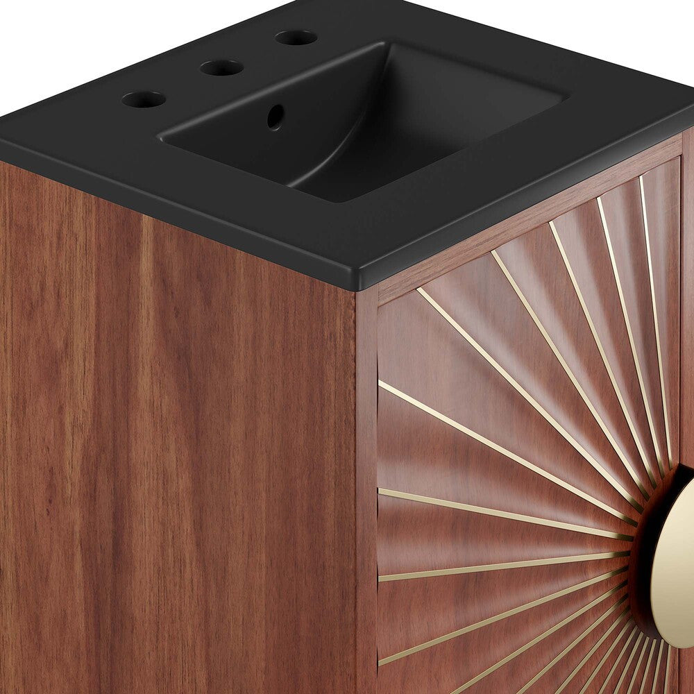 EEI-6288-BLK-WAL Daylight 18" Bathroom Vanity by Modway