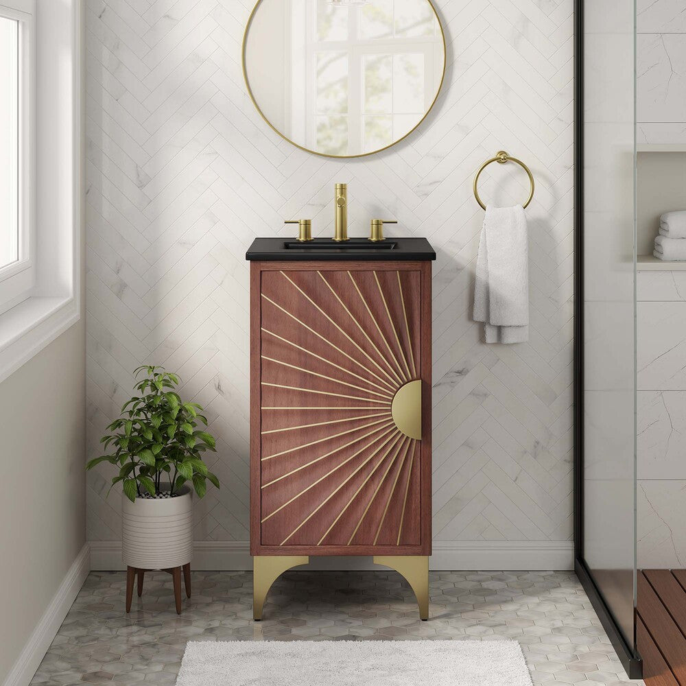 EEI-6288-BLK-WAL Daylight 18" Bathroom Vanity by Modway