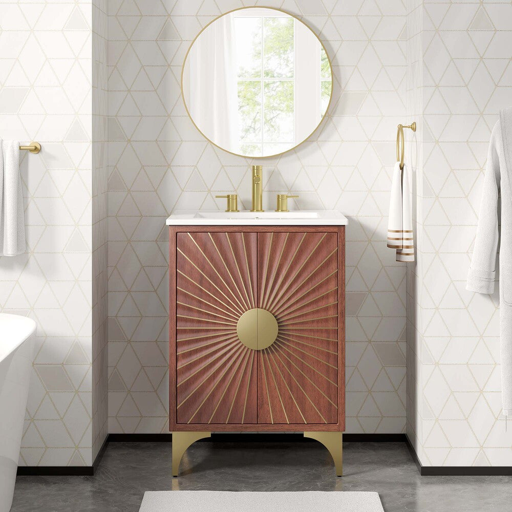 EEI-6290-WHI-WAL Daylight 24" Bathroom Vanity by Modway