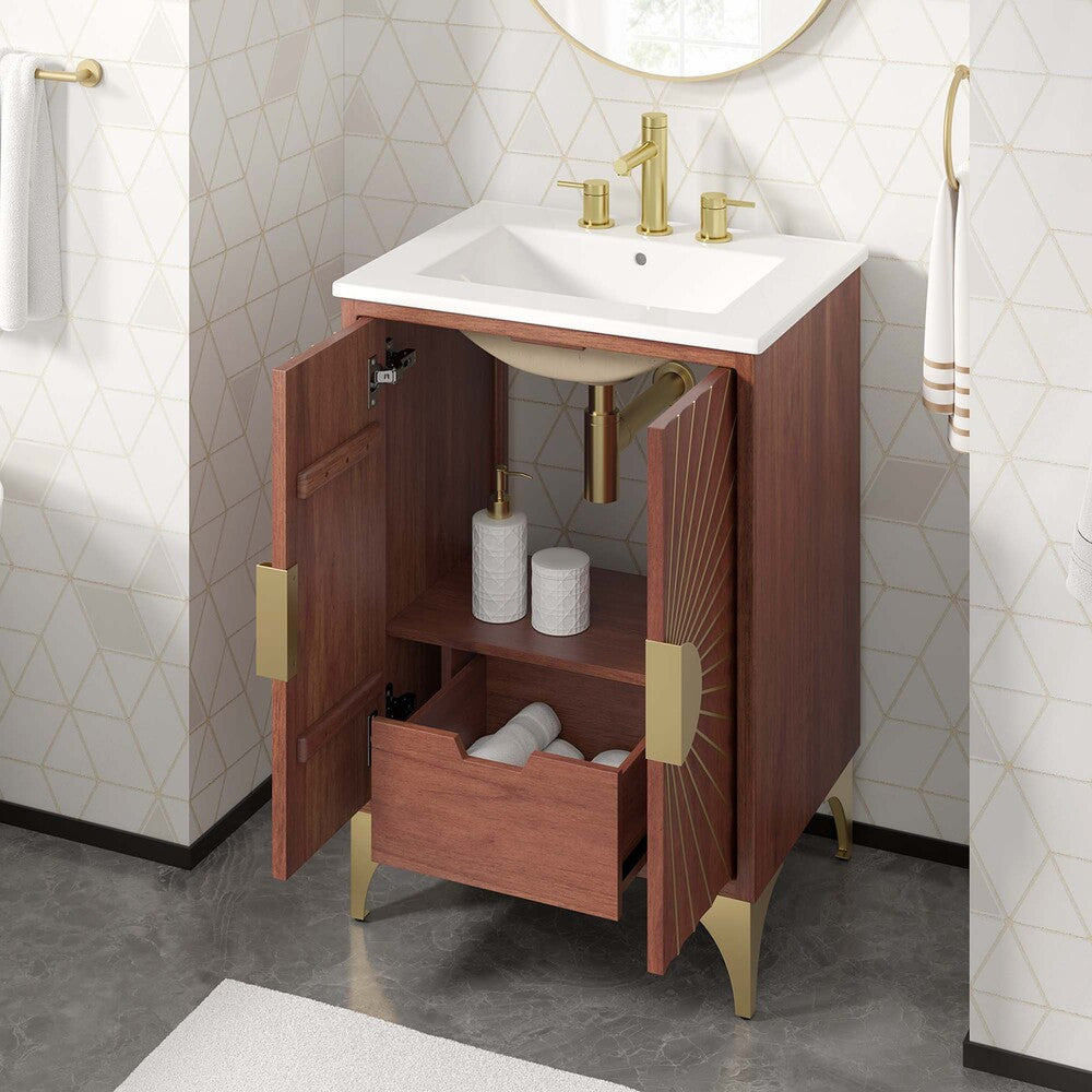 EEI-6290-WHI-WAL Daylight 24" Bathroom Vanity by Modway